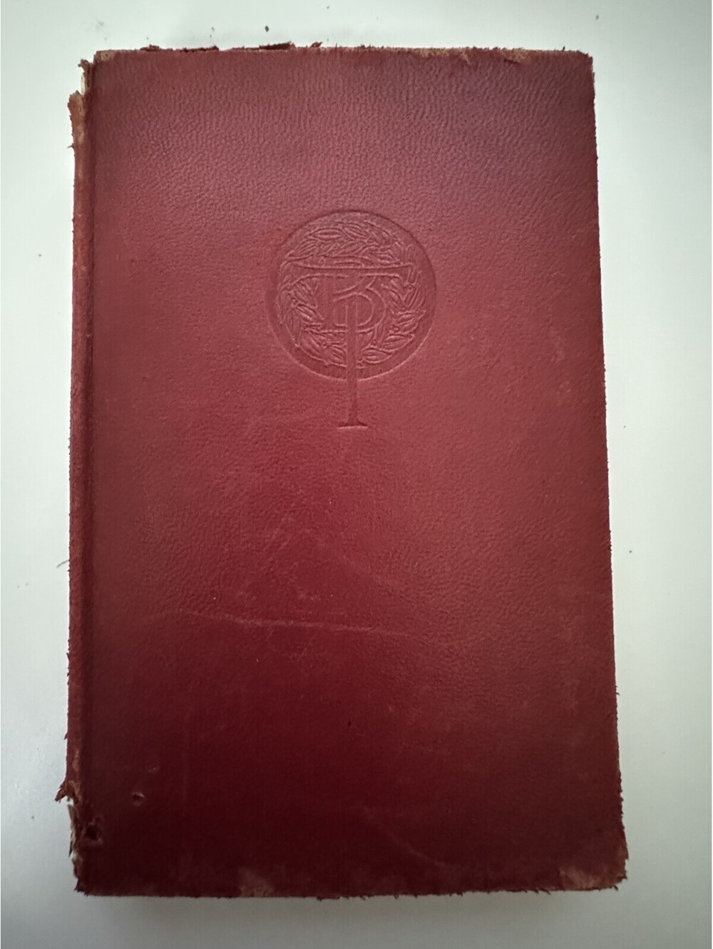 The Turmoil Booth Tarkington Antique Leather Bound Book Burgundy Gilt Edge